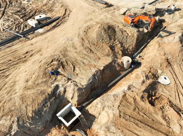 Drainage Construction in New Albany