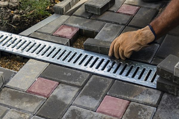 Patio Drain Installation in New Albany