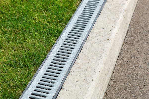 Courtyard Drain Installation in New Albany