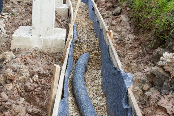 French Drain Installation in New Albany